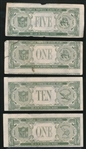 1962 Topps Ftbl. “Football Bucks”- 11 Asst.