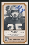 Autographed 1974 Fleer “Immortal Roll” Pro FB HOF- Bill Dudley