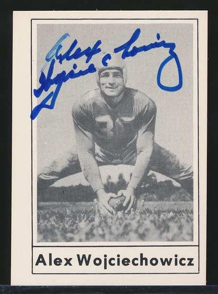 Autographed 1977 Touchdown Ftbl. #20 Alex Wojciechowicz