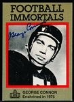 Autographed 1985-87 Football Immortals #30 George Connor, Bears