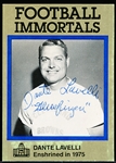 Autographed 1985-87 Football Immortals #67 Dante Lavelli