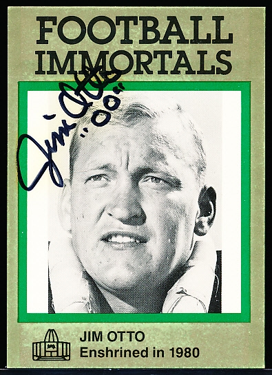 Autographed 1985-87 Football Immortals #95 Jim Otto