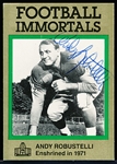 Autographed 1985-87 Football Immortals #104 Andy Robustelli