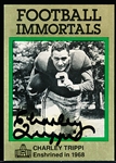 Autographed 1985-87 Football Immortals #117 Charley Trippi