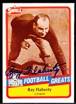 Autographed 1989 Swell Football Greats #80 Ray Flaherty