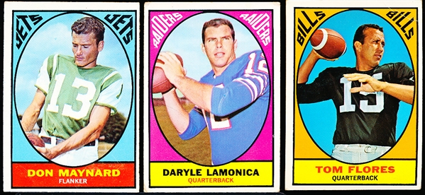 1967 Topps Football- 7 Cards