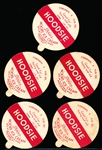 1942 Dixie Cup 2-1/4” Diameter “Movie Stars” (F5-8) Ice Cream Lids- 5 Diff. Hoodsie Ice Cream Variety