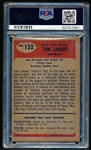 1955 Bowman Football- #152 Tom Landry, Giants- PSA 1 (Poor)