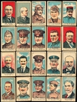 1920’s “World War I Leaders” (W545) Complete Individual Strip Card Complete Set of 80- Numbered Card Set
