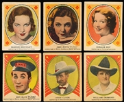 1938 Shelby Gum Co. “Hollywood Picture Star Gum” (R68)- 6 Diff
