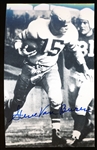 Autographed Steve Van Buren, Eagles NFL RGA ’90 Pro FB HOF Postcard Size B/W Photo