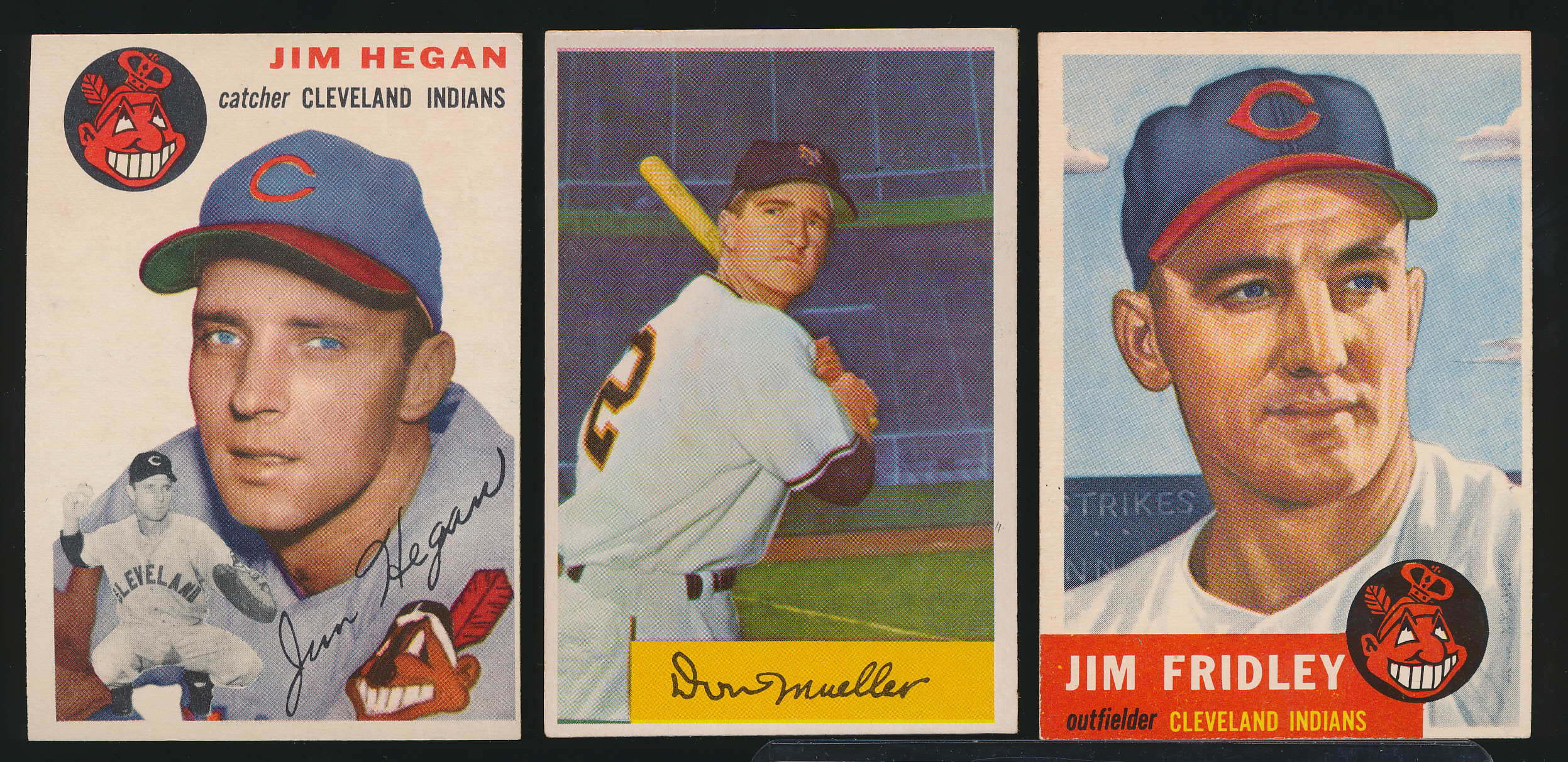 Lot detail three vintage baseball cards