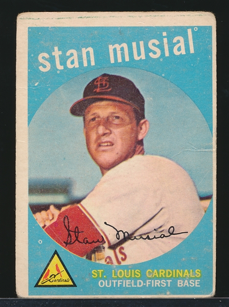 1959 topps stan musial 1959 topps stan musial