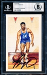 Ron Lewis Basketball Hall of Fame Postcard- Oscar Robertson #4590/10,000- Beckett Authentic and Slabbed
