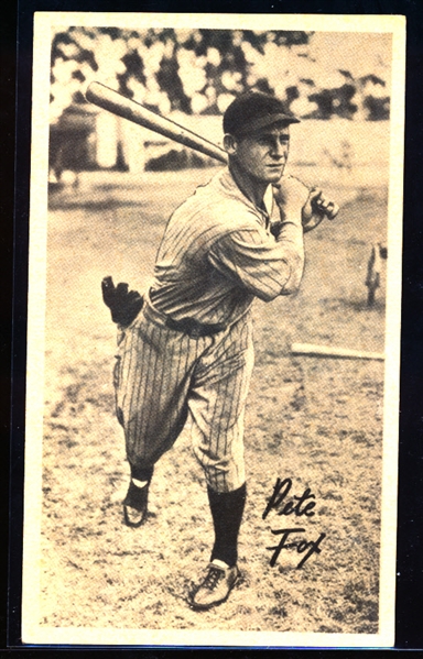 1936 R314 Goudey Wide Pen Premium- Creamy Stock- Pete Fox