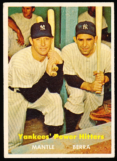 1957 Topps Baseball- #407 Mantle/ Berra