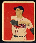 1949 Bowman Baseball- #27 Bob Feller, Cleveland