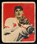 1949 Bowman Baseball- #33 Warren Spahn, Boston Braves