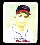 1949 Bowman Baseball- #238 Bob Lemon, Cleveland- Rookie Card! – Hi#