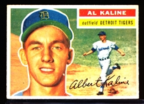 1956 Topps Baseball- #20 Al Kaline, Tigers- Gray Back