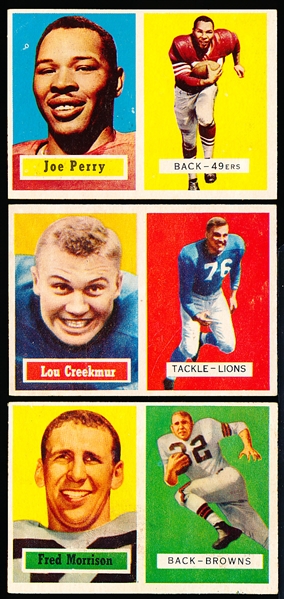 1957 Topps Fb- 3 Diff