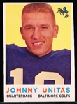 1959 Topps Fb- #1 John Unitas, Colts
