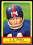 1963 Topps Football- #49 Y.A. Tittle, Giants