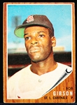 1962 Topps Bb- #530 Bob Gibson, Cards- Hi#
