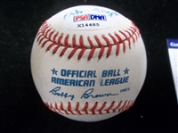 Autographed Ed Lopat Official AL Baseball- PSA/DNA Certified