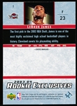 2003-04 Upper Deck Rookie Exclusives Bskbl. #1 LeBron James RC