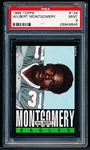 1985 Topps Football- #134 Wilbert Montgomery, Eagles- PSA Mint 9