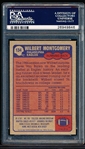 1985 Topps Football- #134 Wilbert Montgomery, Eagles- PSA Mint 9