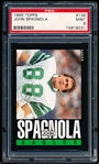 1985 Topps Football- #136 John Spagnola, Eagles- PSA Mint 9