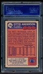 1985 Topps Football- #138 Otis Anderson, Cardinals- PSA Mint 9