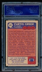 1985 Topps Football- #141 Curtis Greer, Cardinals- PSA Mint 9
