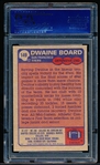 1985 Topps Football- #149 Dwaine Board, 49ers- PSA Mint 9