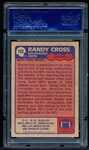 1985 Topps Football- #152 Randy Cross, 49ers- PSA Mint 9