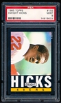 1985 Topps Football- #155 Dwight Hicks, 49ers- PSA Mint 9