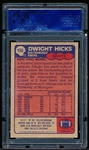 1985 Topps Football- #155 Dwight Hicks, 49ers- PSA Mint 9