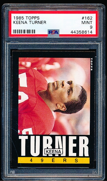 1985 Topps Football- #162 Keena Turner, 49ers- PSA Mint 9