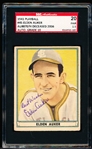 1941 Playball Bb Autographed- #45 Elden Auker, Browns-“Best Wishes, Elden Auker- SGC Slabbed- Autograph Grade 10
