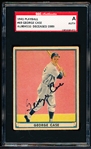 1941 Playball Bb Autographed- #69 George Case, Washington- SGC Certified “A” & Encapsulated