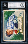 1952 Topps Baseball Autographed with Inscription!- #81 Vern Law, Pirates - Beckett Authenticated & Encapsulated