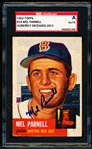 1953 Topps Baseball Autographed- #19 Mel Parnell, Boston Red Sox- SGC Authenticated & Encapsulated