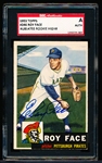 1953 Topps Baseball Autographed- #246 Roy Face, Pirates- Rookie Hi# - SGC Authenticated & Encapsulated