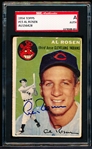 1954 Topps Baseball Autographed- #15 Al Rosen, Cleveland- SGC Authenticated & Encapsulated