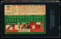 1954 Topps Baseball Autographed- #15 Al Rosen, Cleveland- SGC Authenticated & Encapsulated