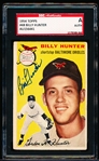 1954 Topps Baseball Autographed- #48 Billy Hunter, Batimore- SGC Authenticated & Encapsulated