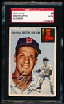 1954 Topps Baseball Autographed- #66 Ted Lepcio, Boston Red Sox- SGC Authenticated & Encapsulated