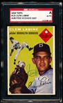 1954 Topps Baseball Autographed- #121 Clem Labine, Brooklyn- SGC Authenticated & Encapsulated